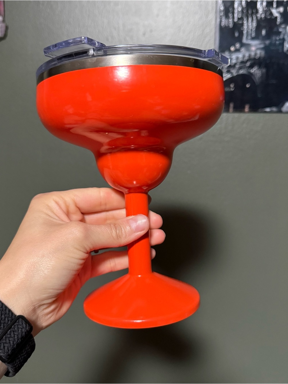 ORCA Rita Persimmon Orange 13oz Insulated Stainless Steel Margarita Cup w/ Lid